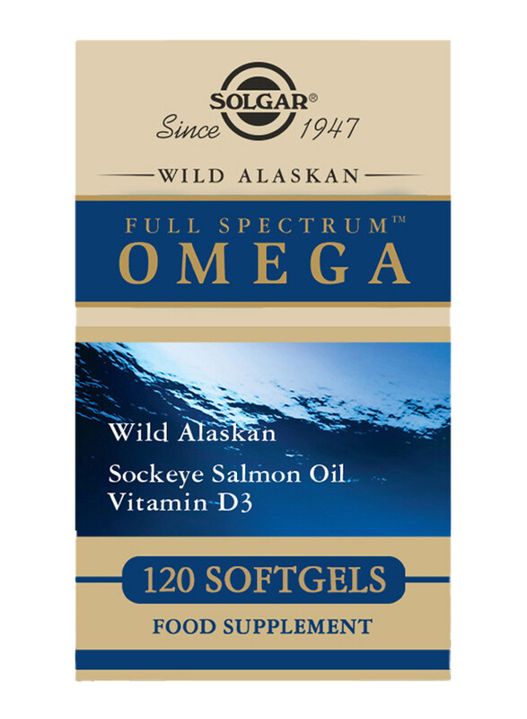 

Solgar Wild Alaskan Full Spectrum Omega Food Supplement, 120 Softgels