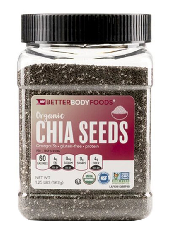 

Better Body Foods Organic Black Chia Seeds, 567g