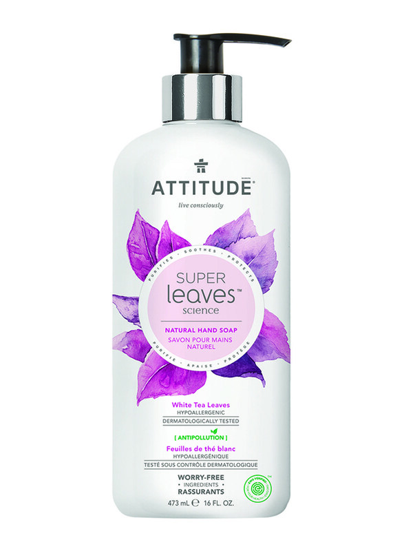 

Attitude Super Leaves White Tea Leaves Natural Hand Soap, 14097, 473ml