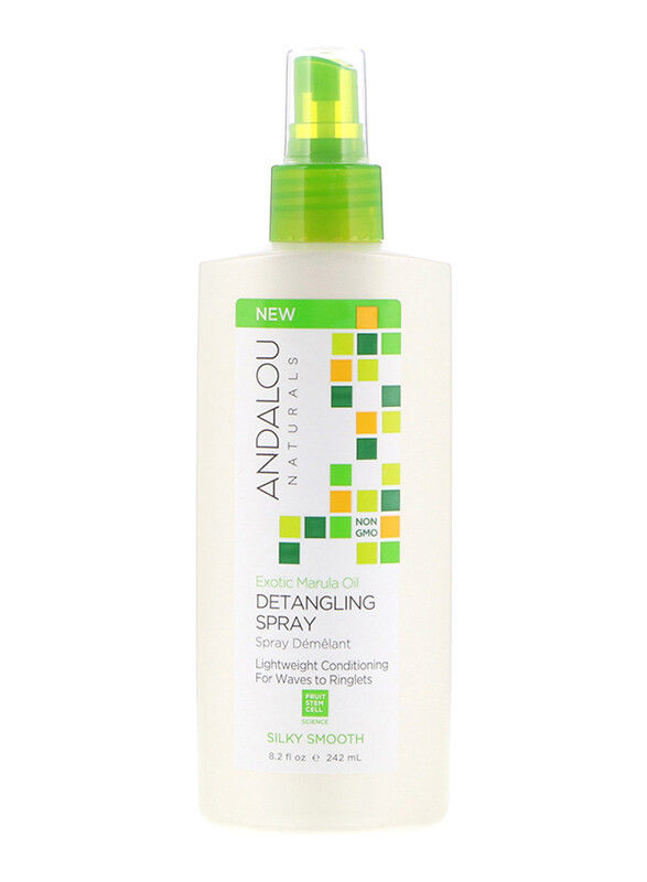 

Andalou Naturals Silky Smooth Exotic Marula Oil Detangling Spray for Curly Hair, 242ml