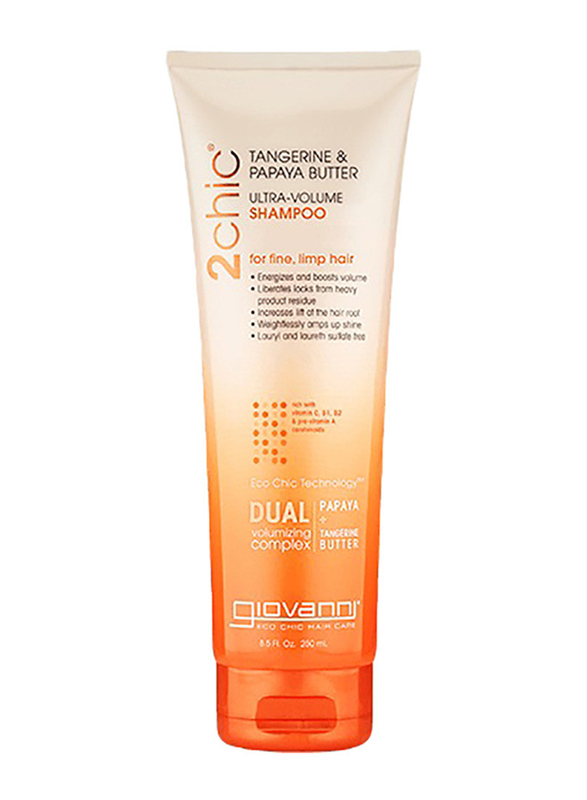 Giovanni 2Chic Tang & Papaya Ultra-Volume Shampoo for All Hair Types, 250ml