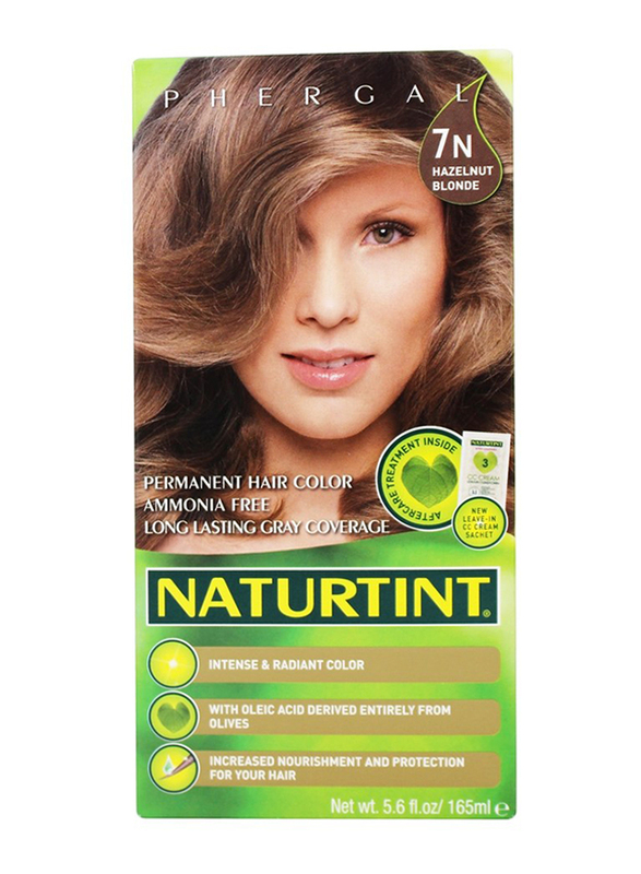 Naturtint Permanent Hair Color, 165ml, 7N Hazelnut Blonde