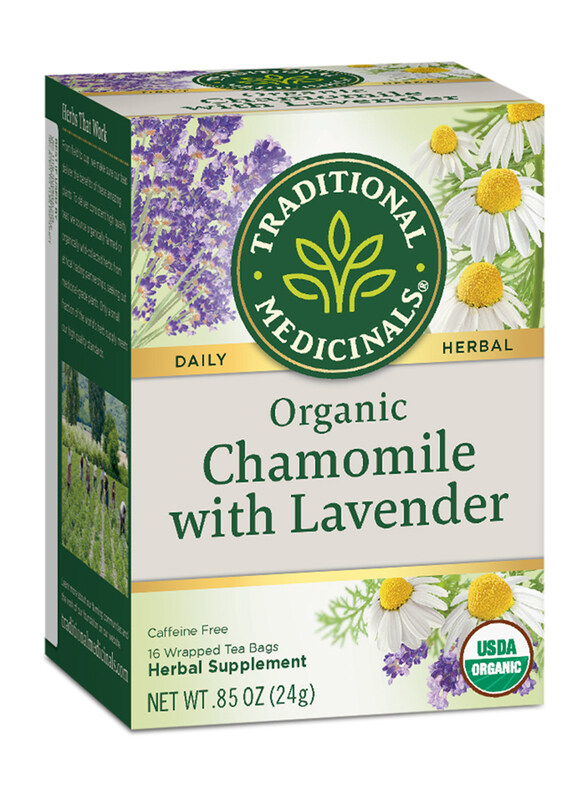 

Traditional Medicinals Organic Chamomile Herbal Tea with Lavender, 16 Tea Bags