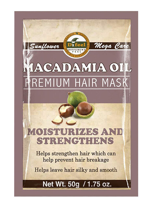 

Difeel Macadamia Oil Premium Deep Conditioning Hair Mask for All Hair Types, 50gm