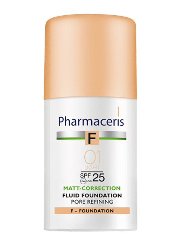 

Pharmaceris Pore Refining Mattifying Fluid Foundation SPF 25, 30ml, 01 Light, Beige