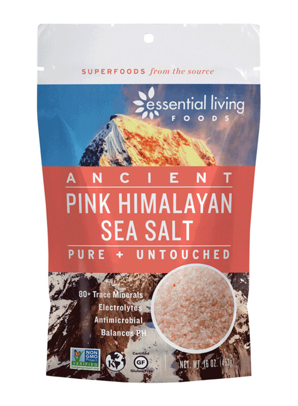 

Essential Living Foods Ancient Himalayan Fine Sea Salt, 454g