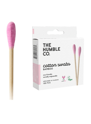 The Humble Co 100-Pieces Cotton Swabs for Babies, Purple