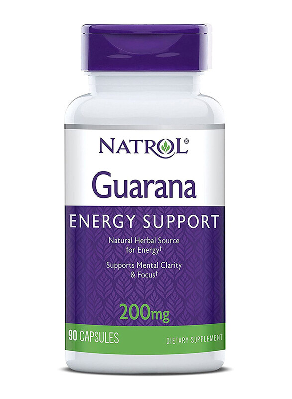 

Natrol Guarana Energy Support Dietary Supplement, 200mg, 90 Capsules