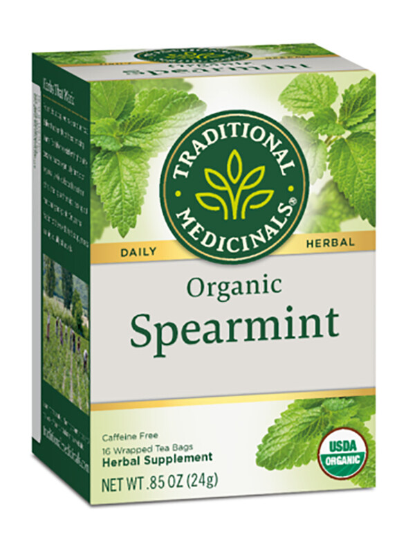 

Traditional Medicinals Organic Spearmint Herbal Tea, 16 Tea Bags