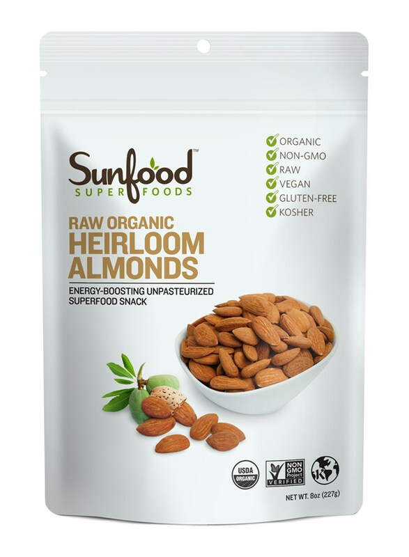 

Sunfood Superfoods Organic Raw Shelled Almonds, 227g