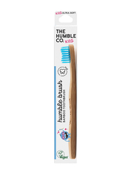 The Humble Co Humble Bamboo Toothbrush with Ultra-Soft Bristles for Kids, Blue