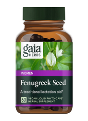 Gaia Herbs Fenugreek Seed Herbal Supplement, 60 Capsules