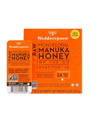 Wedderspoon On The Go Kfactor 16 Raw Monofloral Manuka Honey, 120g