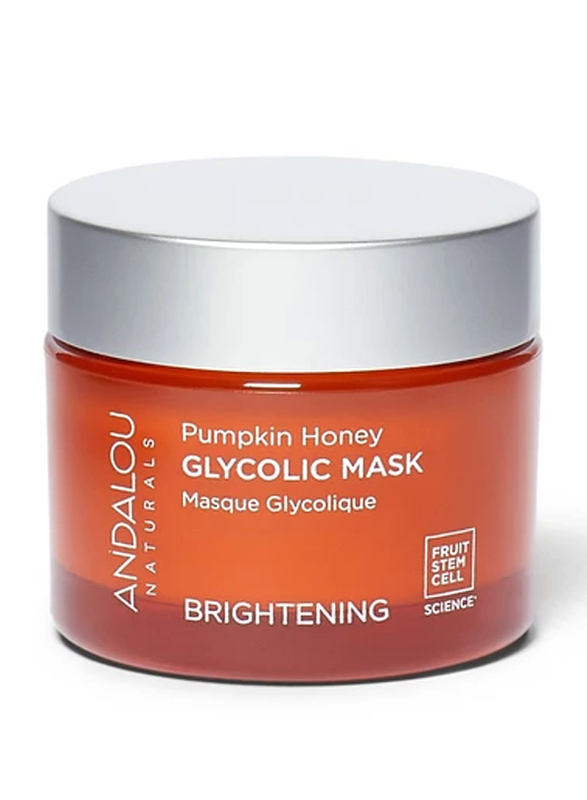 Andalou Naturals Pumpkin Honey Glycolic Brightening Mask, 50ml