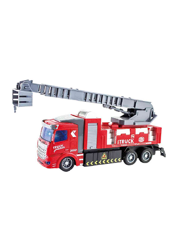 Fire Engine Remote Controlled Toy Truck with Ladder, 2 Pieces