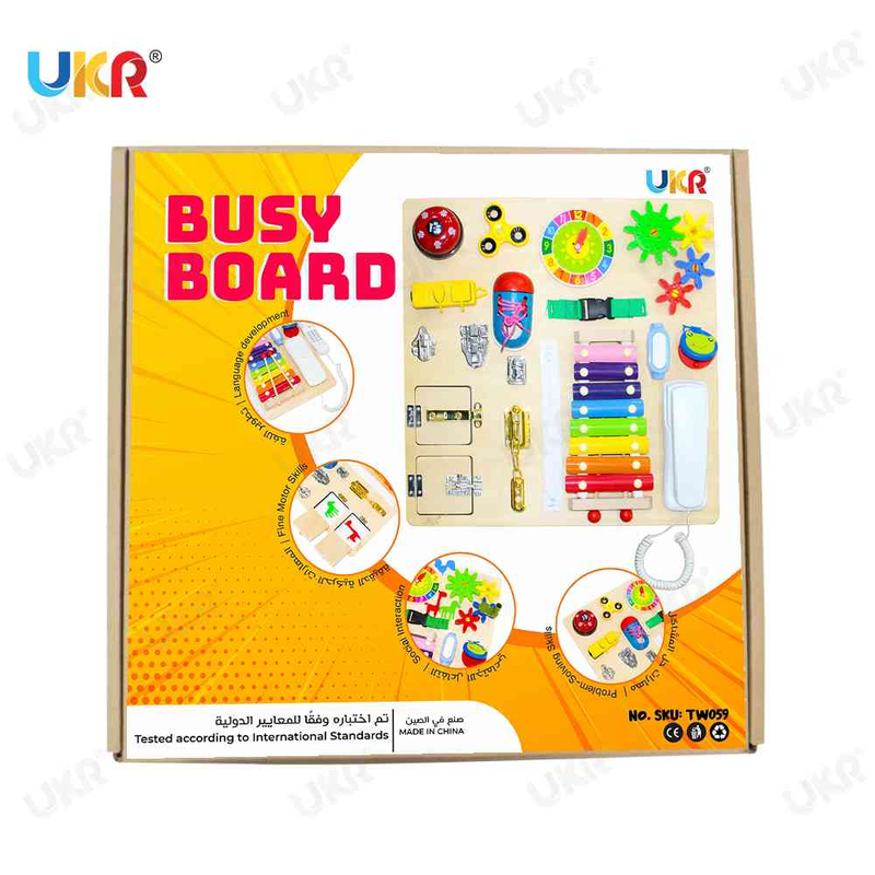 Busy Board Learning & Education Toy Set, 20 Pieces