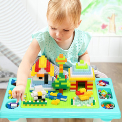 Building Blocks Set, Table Multifunctional, 300 Pieces, Ages 3+