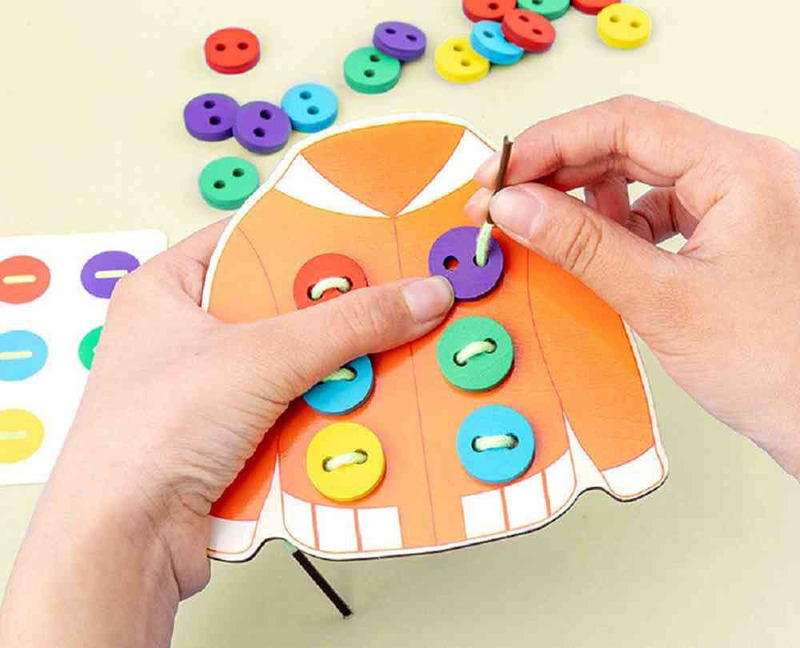 Sewing Button Educational Craft Set, 25 Pieces, Ages 3+