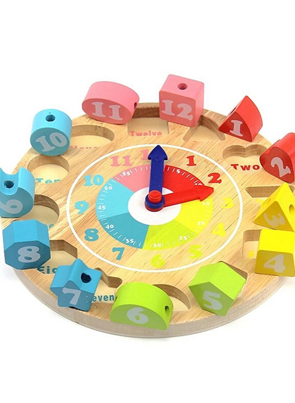 15-Piece Set Clock 3D Bead Game Puzzle