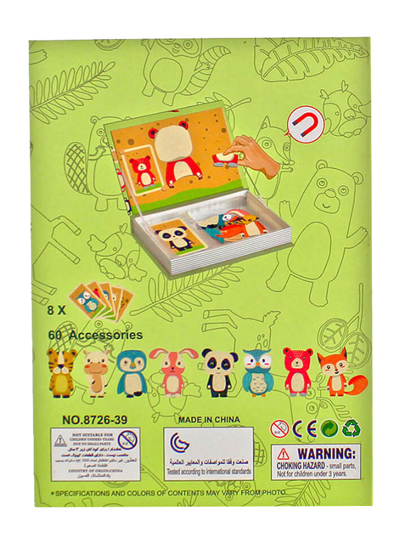Magnetic Animals Puzzle Book, 68 Pieces, Ages 3+