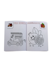 My Fun Fruits Vegetables Vehicles Coloring Book