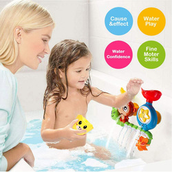 كاتربيلر لعبة الاستحمام ، متعددة الألوان