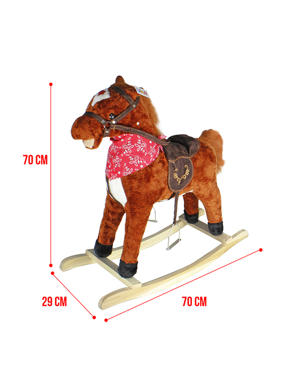 Rocking Horse Toy, Dark Brown, Ages 3+