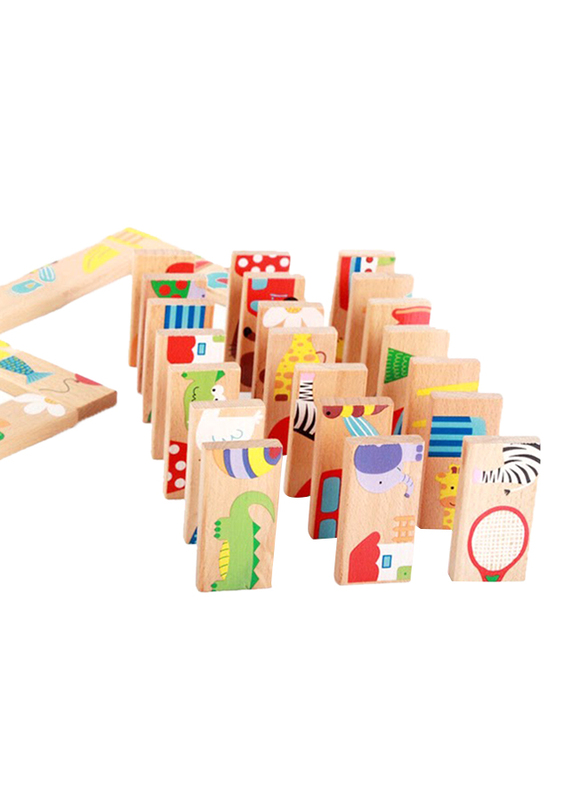 Domino Pictures Wooden Set, 28 Pieces, Ages 3+