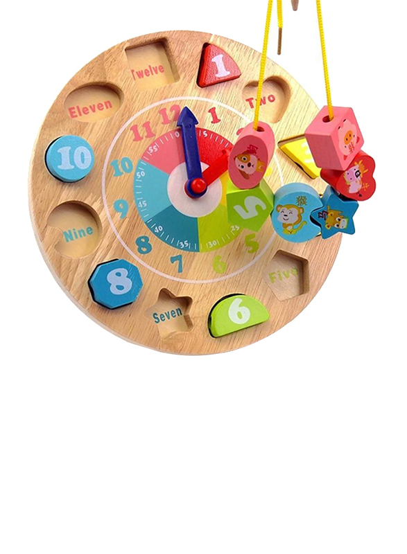 15-Piece Set Clock 3D Bead Game Puzzle