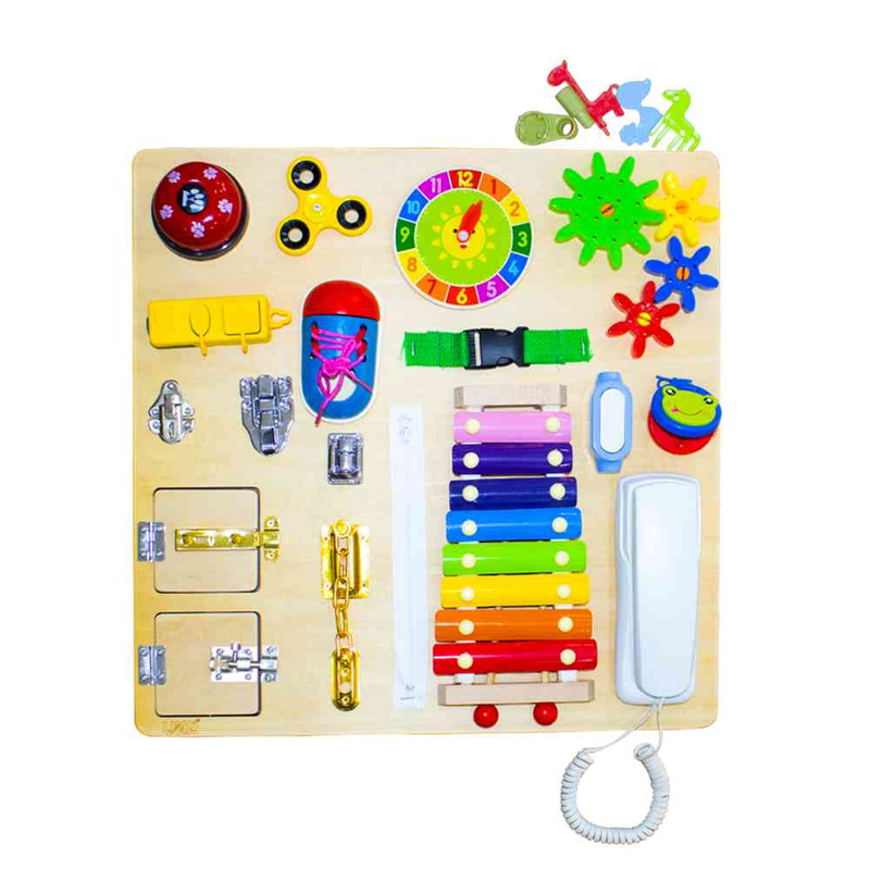 Busy Board Learning & Education Toy Set, 20 Pieces