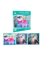 2-in-1 Animal World Magnetic Puzzle, 40 Pieces