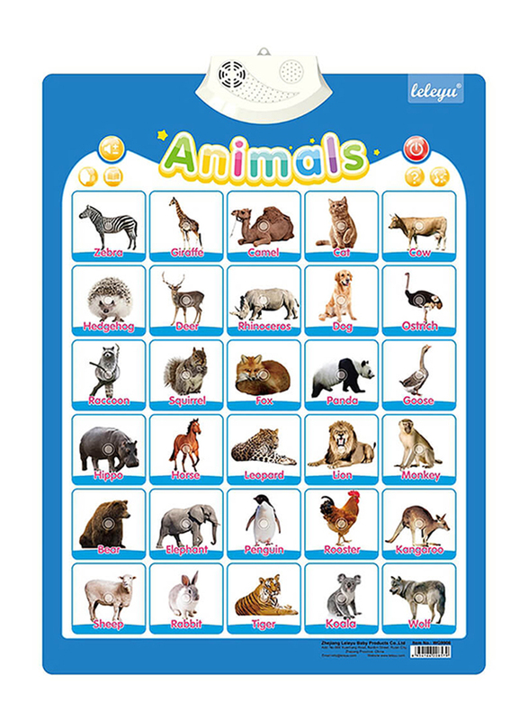 Animal Interactive Poster, Ages 2+