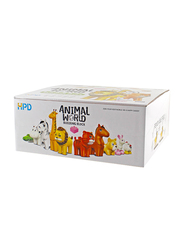 10-in-1 Animal World Building Blocks Set, 10 Pieces, Ages 3+