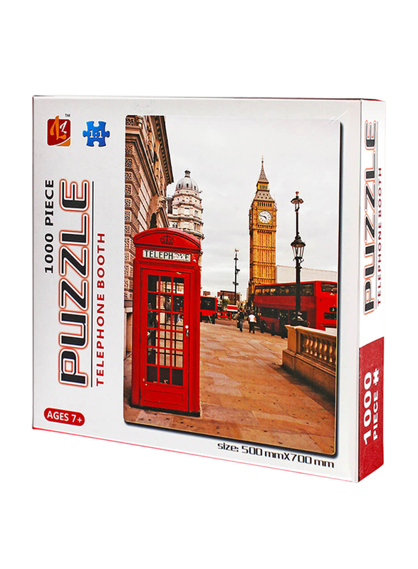 1000-Piece Set London Telephone Booth Puzzle