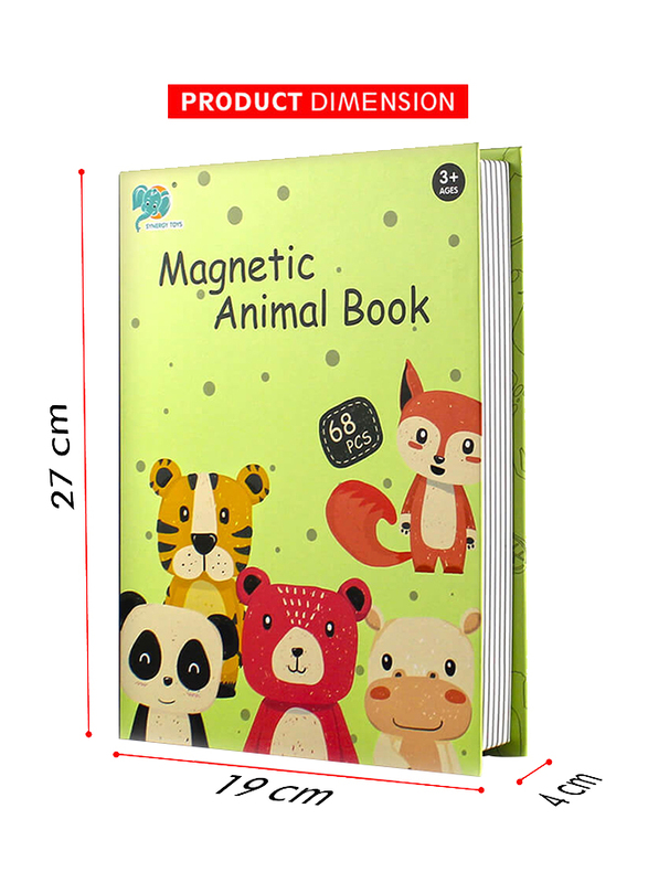 Magnetic Animals Puzzle Book, 68 Pieces, Ages 3+