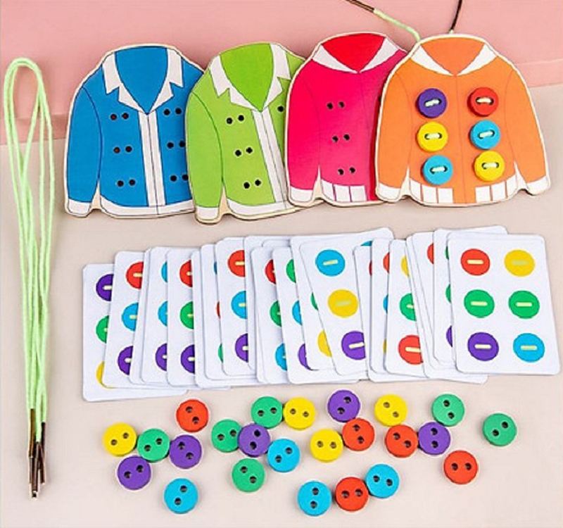 Sewing Button Educational Craft Set, 25 Pieces, Ages 3+