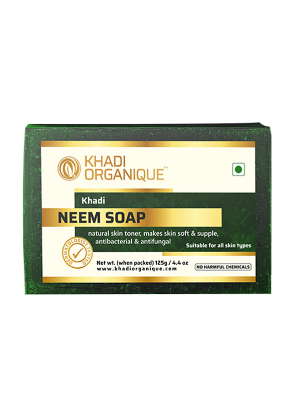 Khadi Organique Natural Handmade Neem Soap, 125gm