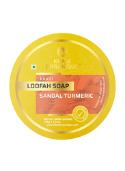 Khadi Organique Sandalwood & Turmeric Loofah Soap, 125gm