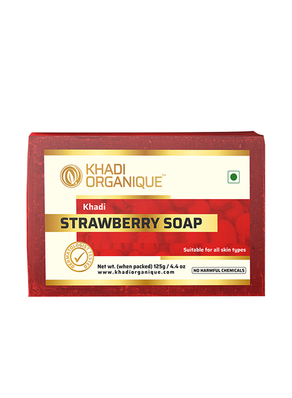 Khadi Organique Strawberry Soap, 125gm