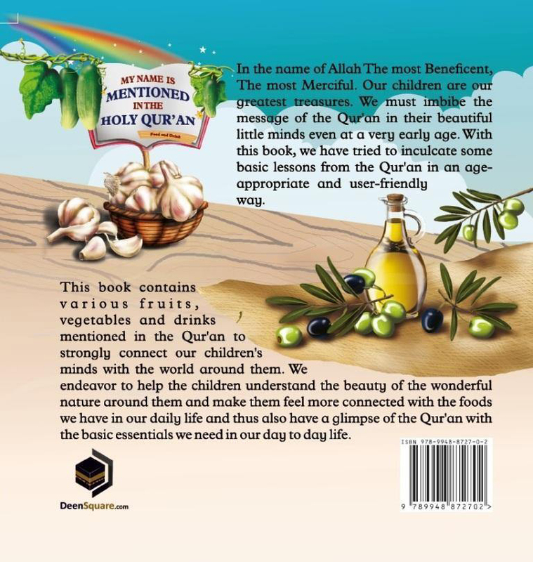 My Name Is Mentioned in The Holy Qur'an - Food and Drink, Hardcover Book, By: Farwa Javeed