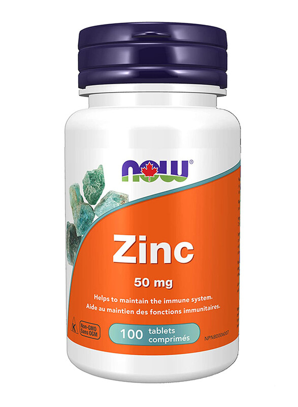 

Now Zinc 50mg Dietary Supplement, 100 Tablets