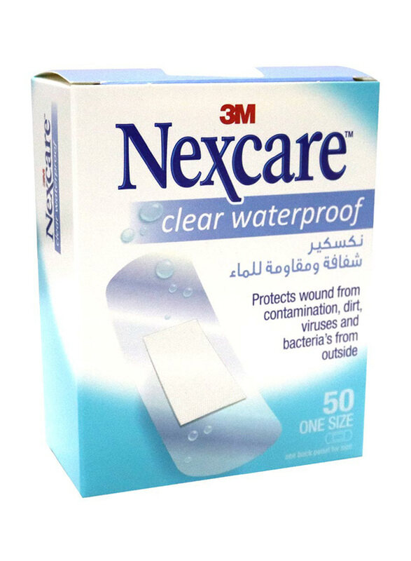 

Nexcare Clear Water Proof Bandages, Clear, 50 Pieces