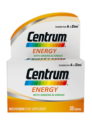 Centrum Energy Multivitamin Food Supplement, 30 Tablets