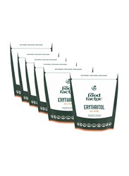 Food Factor Erythritol Sweetener 100% Natural, 6 x 300g