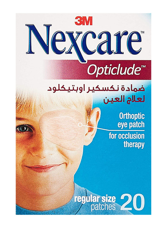 Nexcare Orthotic Children Eye Patch, Brown, 20 Patches