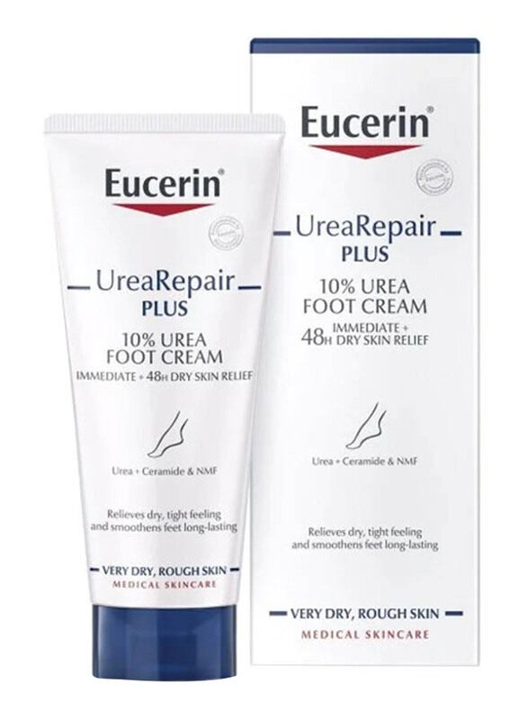 

Eucerin Urea Repair Plus 10% Urea Foot Cream for Dry and Damaged Skin, 100ml