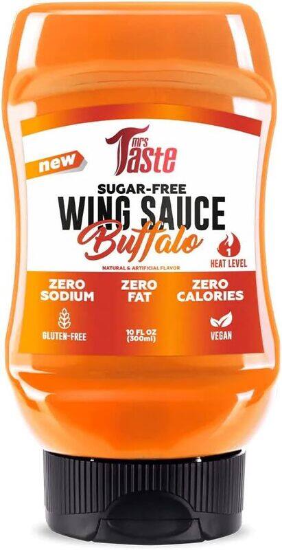 

Mrs Taste Sugar Free Sauce, Zero Calories, Zero Sodium Buffalo Wing sauce 300 ml