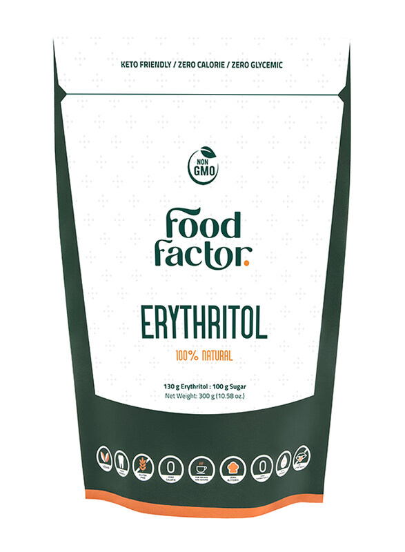 Food Factor Erythritol Sweetener 100% Natural, 300g