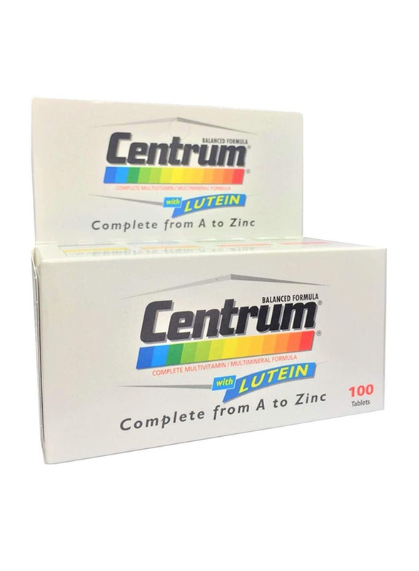 Centrum with Lutein, 100 Tablets