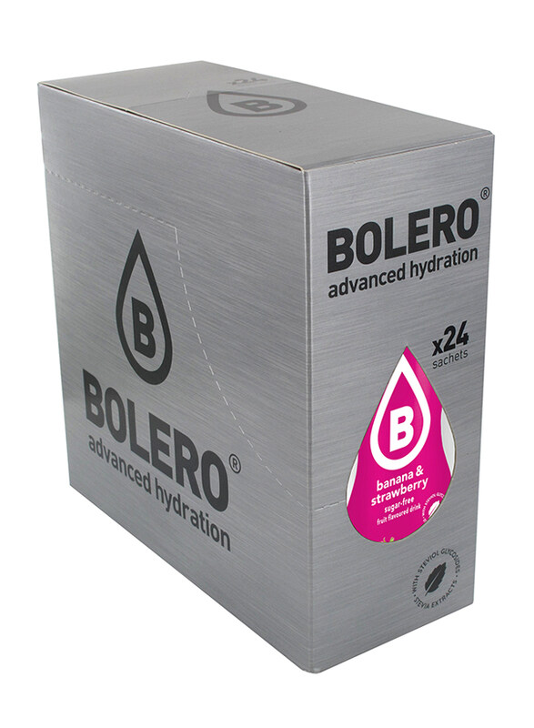 

Bolero Advanced Hydration Sugar Free Banana & Strawberry Fruit Flavoured Drink, 24 Sachets x 9ml